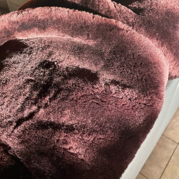 Vintage Mouton jacket Brownish Burgundy color - Picture 6 of 8